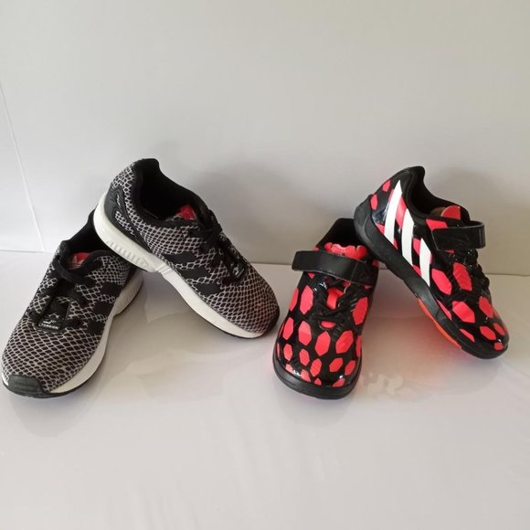 adidas Other - Adidas Girl's Tennis Shoe Bundle - Toddler Sizes (8/9) - Orange/Black